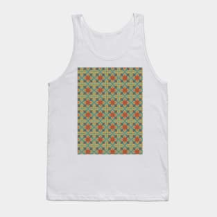 Leaf Batik Pattern Tank Top